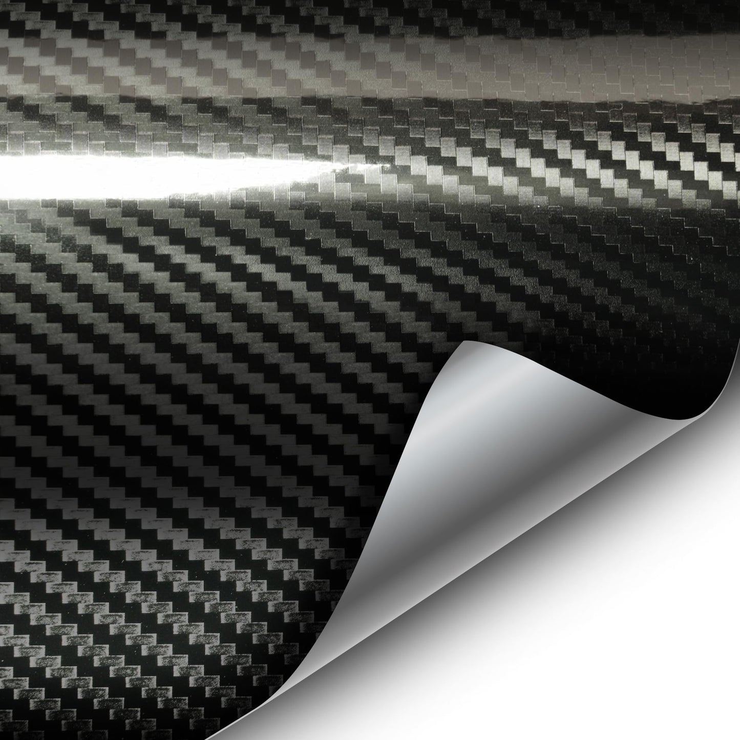 VViViD Epoxy High Gloss Carbon Fiber Vinyl Wrap (10ft x 5ft, Black)