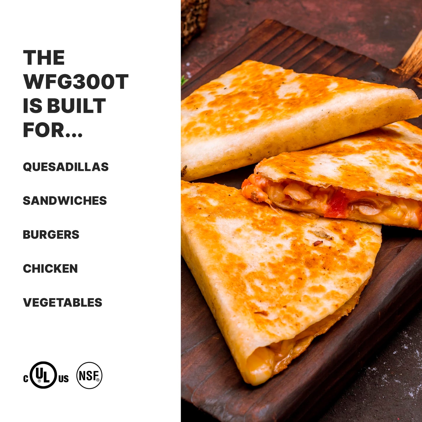 Waring Commercial WFG300T Dual Flat Panini Grill with Timer, 240-volt