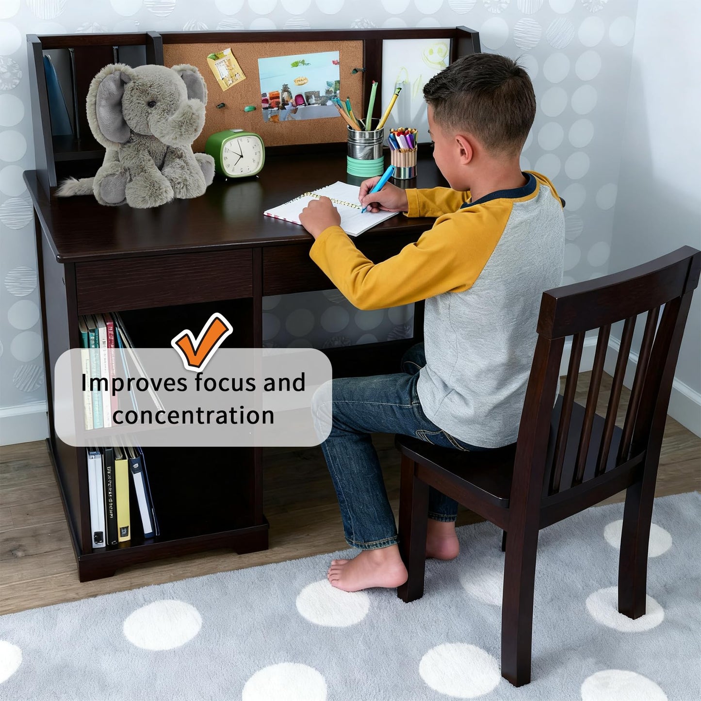 Pluhsould Microwavable & Weighted Stuffed Animals,Elephant Stuffed Animal 8.5 Inch, 1.1 Lbs,Cute Soft Plush Toys for Boys, Girls, Babies & Toddlers(Lightly Scented with Chamomile