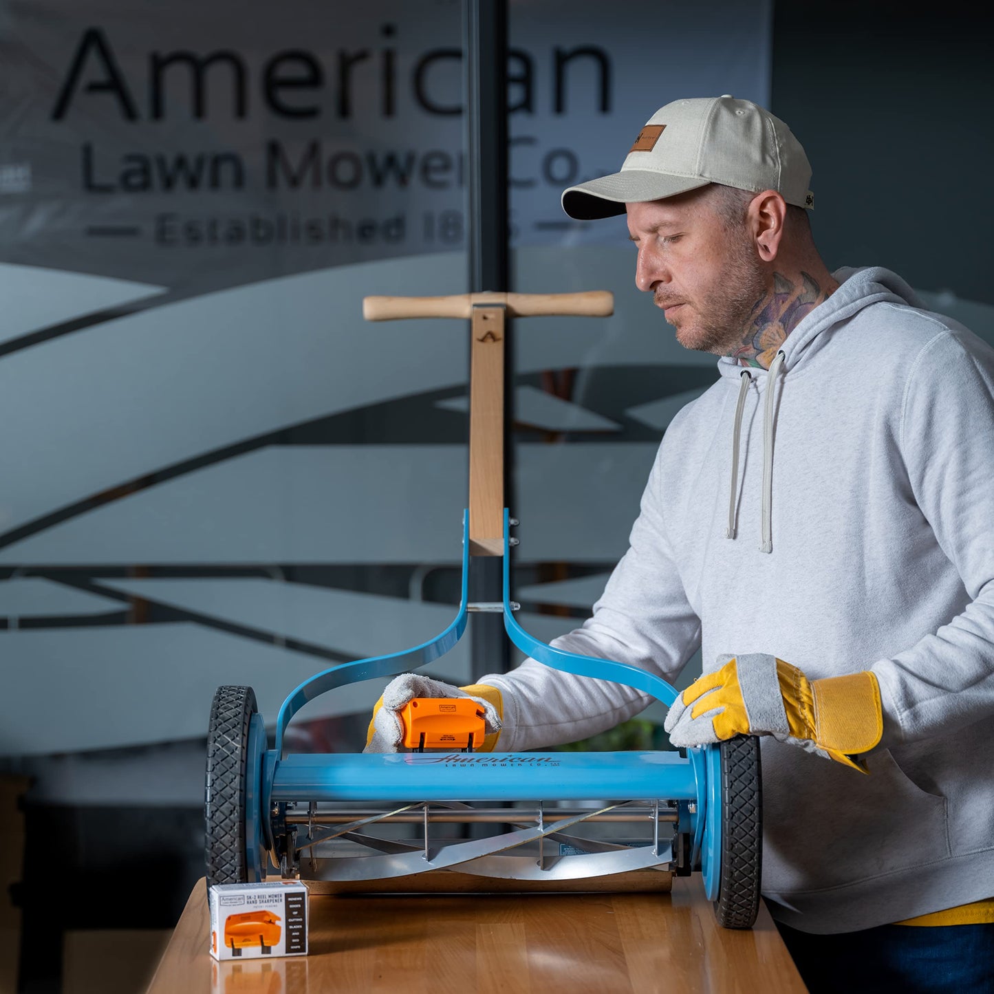 American Lawn Mower Co. SK-2 Reel Lawn Mower Hand Sharpener for Great States, American Lawn Mower, Scotts, and Earthwise Reels