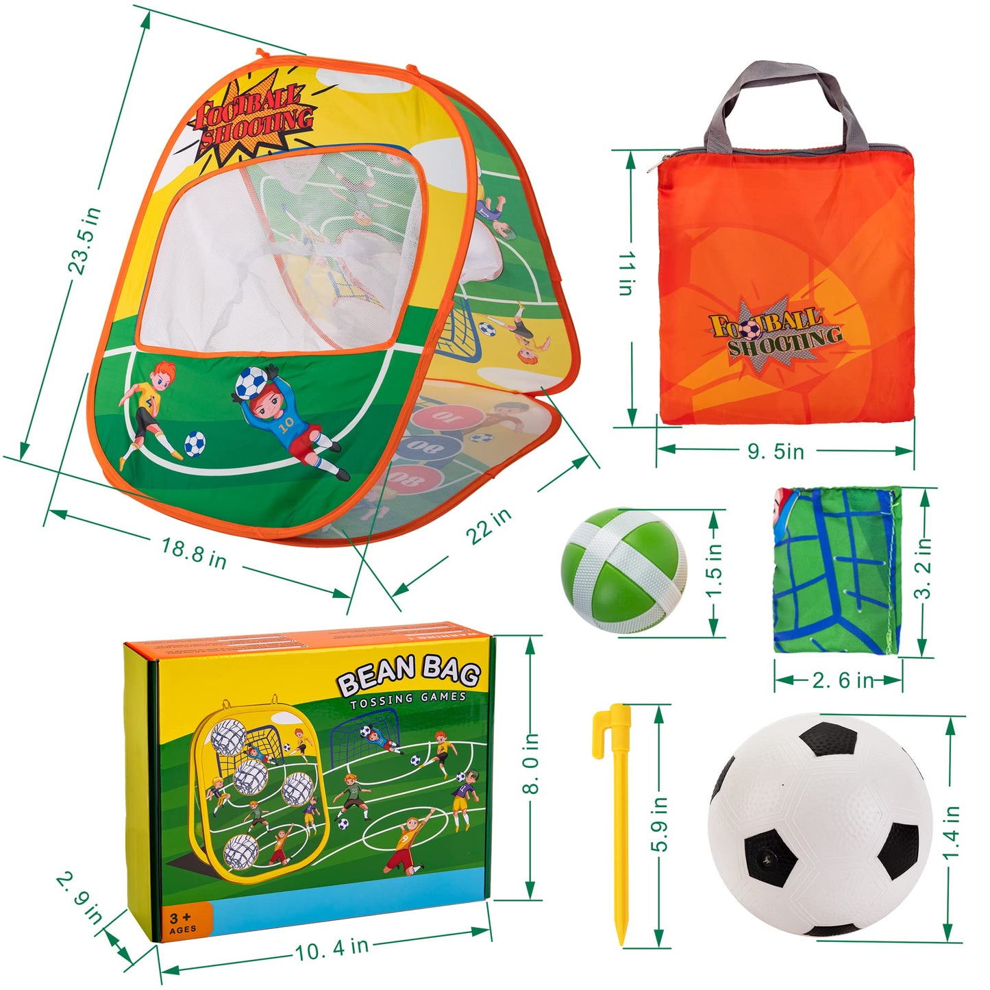 Sundaymot Bean Bag Toss Game Toy, Football Game Toys. Toddler Outdoor/Indoor Toys, for Kids Ages 3 4 5 6 7 8 Year Old Boys Gift, Kids Birthday Or Christmas Party Game, Backyard Game