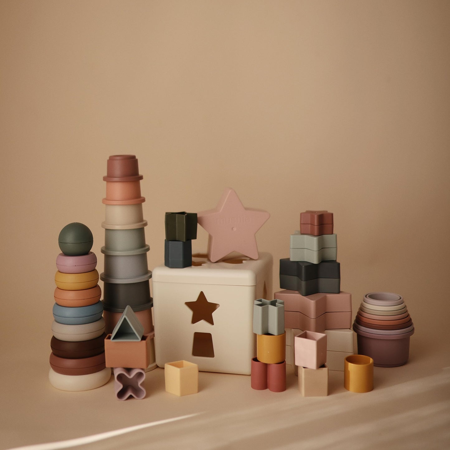 mushie Stacking Rings Toy | Made in Denmark (Original)