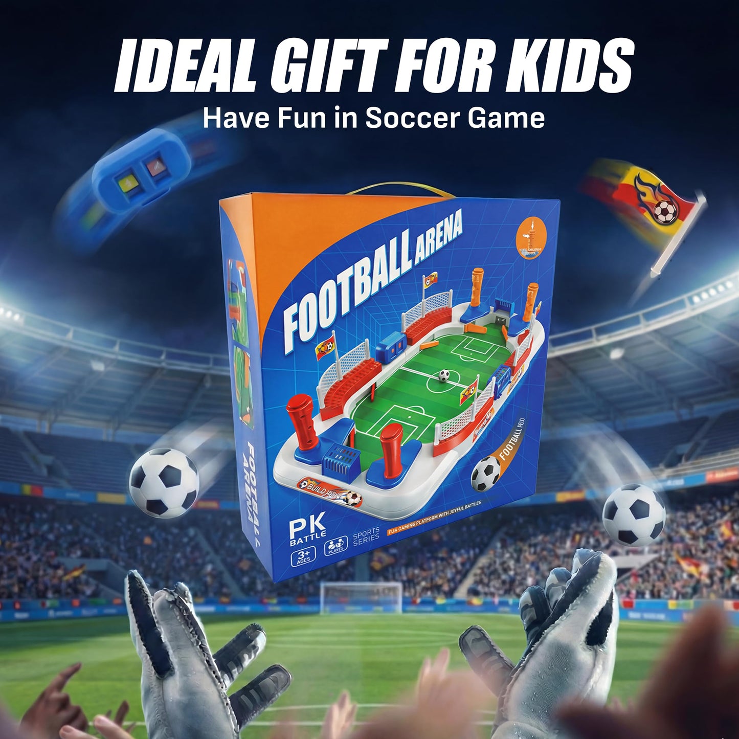 SMILESSKIDDO Soccer Board Games for Kids, Mini Foosball Table Toys for 3 4 5 6 7 8-12 Year Old Kids, Interactive Soccer Toys Indoor Home Party - Gift for Boys Girls Birthday Holiday