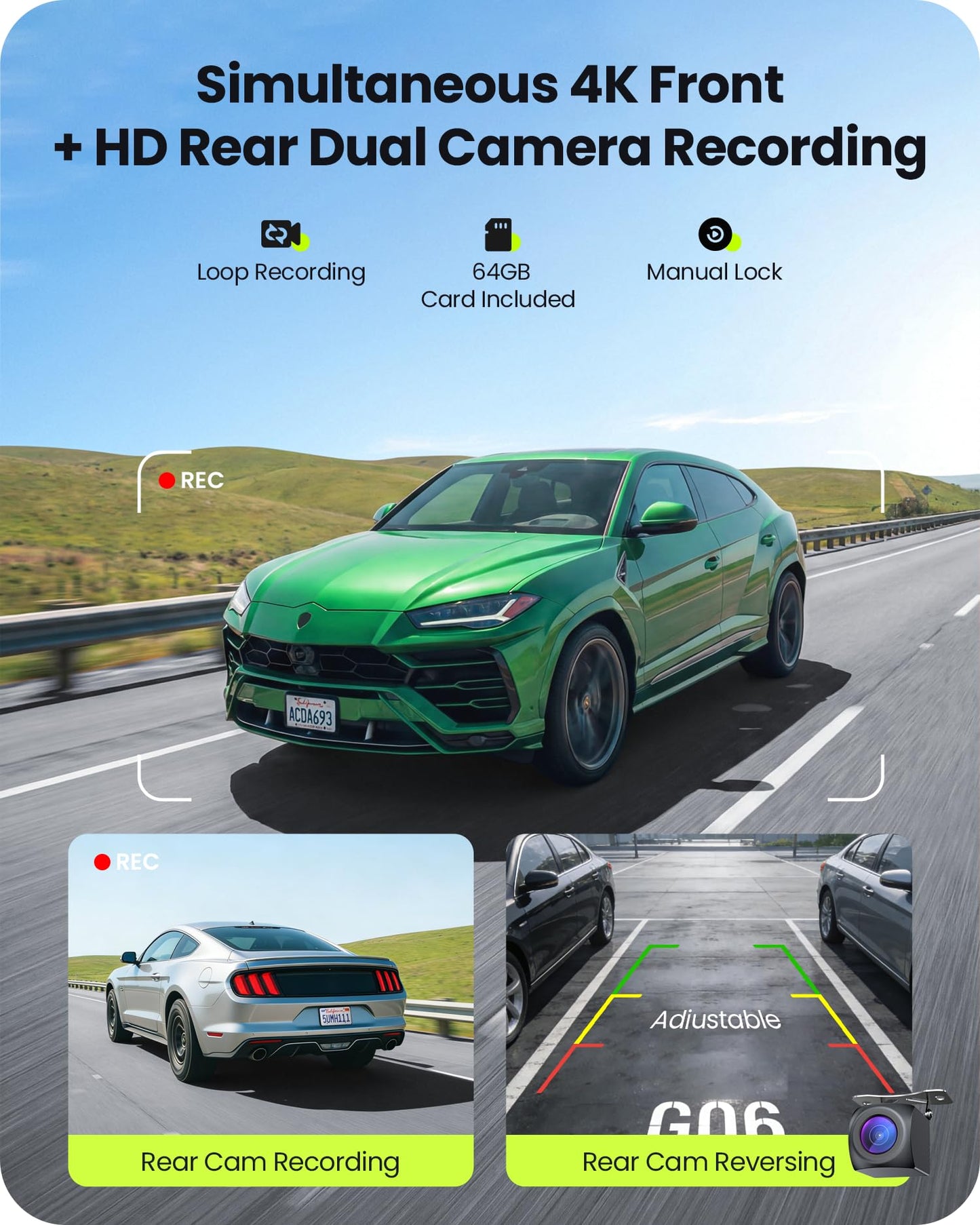 Avaett 9.26" Portable CarPlay Screen for Apple Carplay & Android Auto with 4K Dash Cam & HD Backup Camera, Wireless Car Play with Strongest Bluetooth 5.2, OTA Updates, Voice Control, GPS Navigation