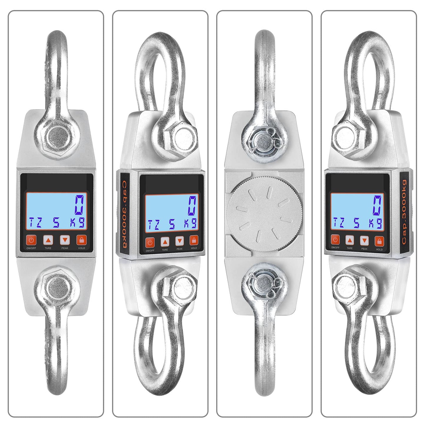 Hyindoor Digital Hanging Scale 3000kg/6000lb Industrial Heavy Duty Smart High Accuracy Electronic Crane Scale