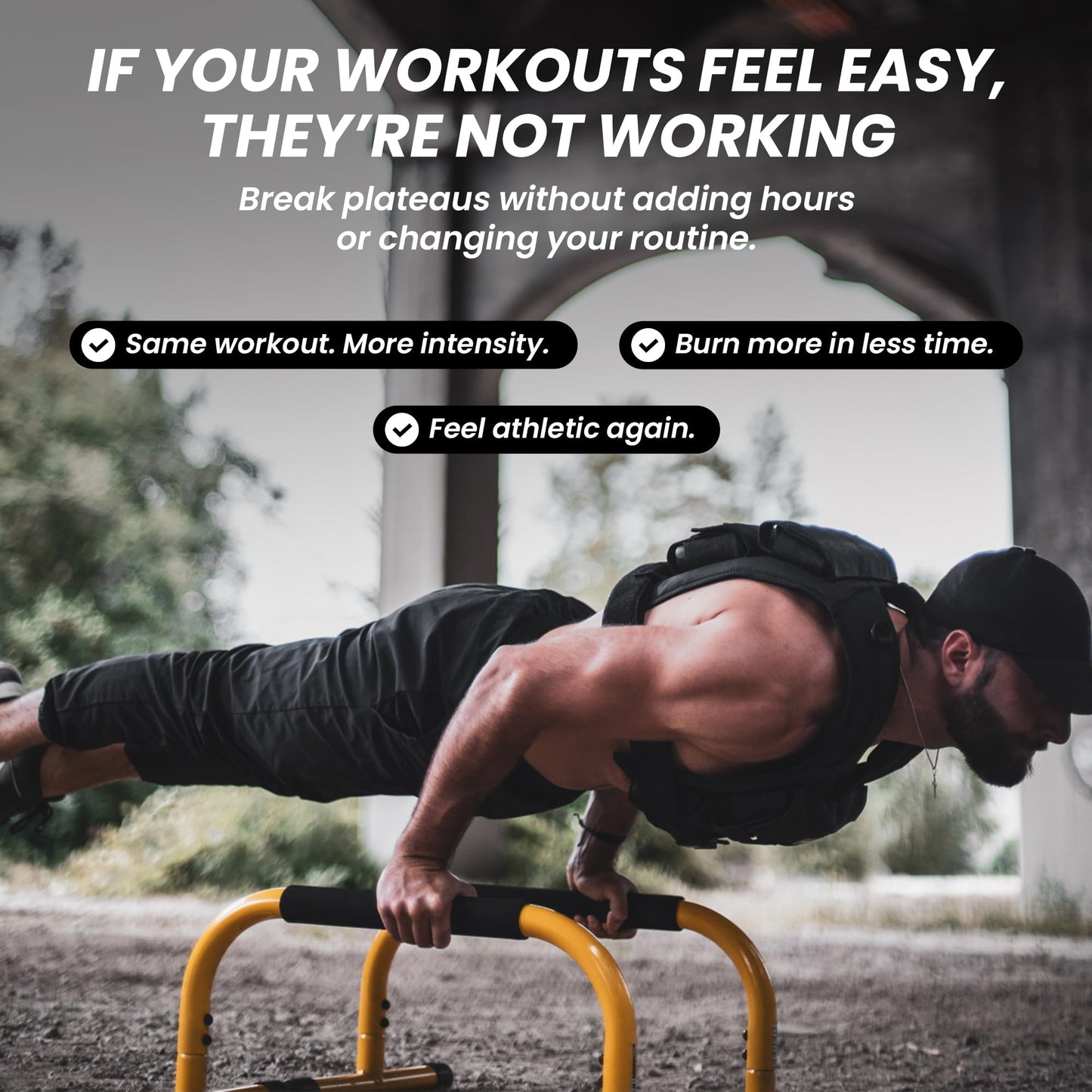MVRK Adjustable Weighted Vest Men 28 lbs - Weighted Workout Vest With Iron Weights, Heavy Duty Weighted Exercise Vest For Functional Training, Slim Design Weighted Running Vest, Weight Vest for Men