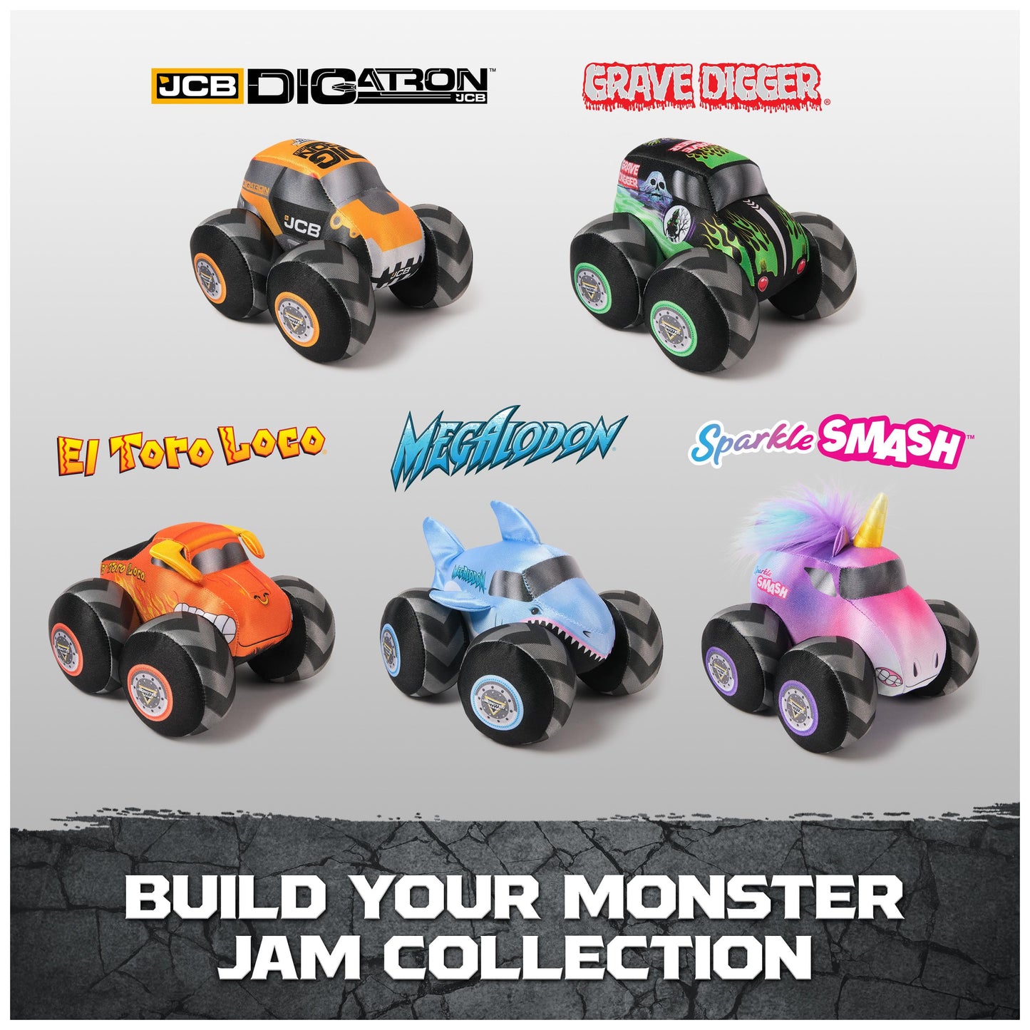 Monster Jam Official El Toro Loco Monster Truck with Sound, Plush Toy, Monster Truck for Boys and Girls, Kids Toys for Ages 3 and Up, 7”