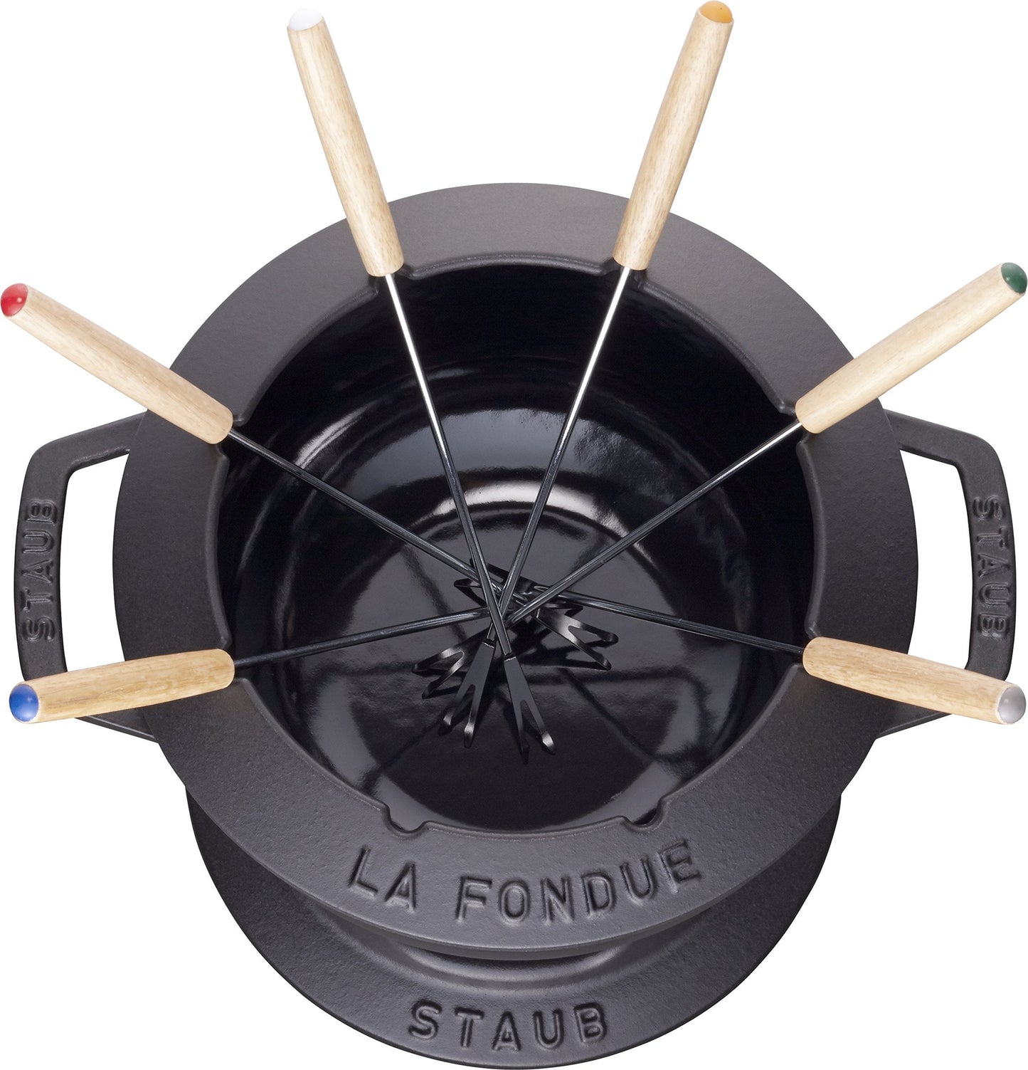 Staub Speciality 40511-972 Fondue Set, Black, 7.9 inches (20 cm), Cast Enamel, Pot, Authentic Japanese Product