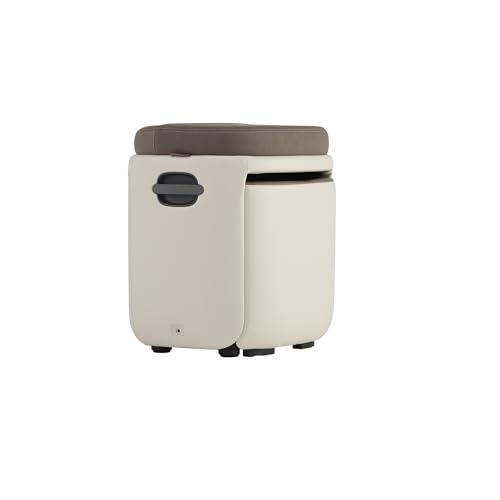 Human Touch Reveal Foot & Calf Massager Ottoman - Heated Air Compression, 3 Auto-Massage Programs & Adjustable Intensity for Stress Relief, Plantar Fasciitis, & Circulation - Includes 1-Year Warranty