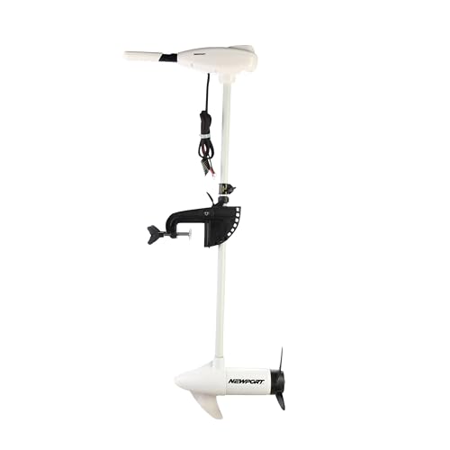Newport L-Series 86lb Thrust Transom Mounted Saltwater Electric Trolling Motor w/LED Battery Indicator (40" Shaft)