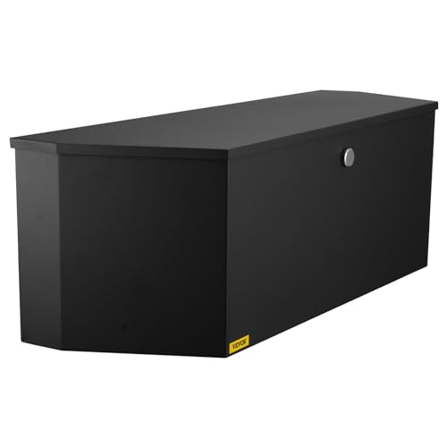VEVOR Steel Trailer Tongue Box, 36"x12"x12" Heavy Duty Storage With Lock and Keys, Utility Tool Chest for Pickup Truck Bed, RV
