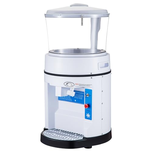 VEVOR Commercial Ice Crusher Shaver, 1100LBS/H Snow Cone Machine with 17.6LBS Hopper, 350W Tabletop Electric Ice Shaver with Stainless Steel Blade, Perfect for Restaurant Bar Parties Events