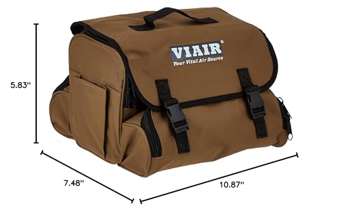 VIAIR 400P-RV - 40047 Tire Inflator Portable Air Compressor with RV Inflation Gun, 90 Degree Chuck | 12V Tire Pump Air Compressor Portable Heavy Duty 150 PSI, up to Class C Tires, Alligator Clips