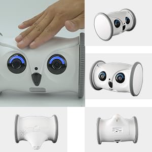 SKYMEE Owl Robot: 1080P Full HD Pet Camera with Treat Dispenser, Interactive Toy for Dogs and Cats, Full House Mobile Monitoring via App,2 Way Talk,No Monthly Fee (Only 2.4G WiFi)