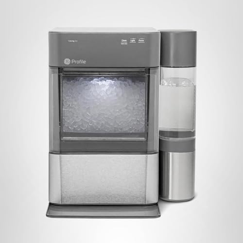 GE Profile Opal 2.0 XL with 1 Gallon Tank, Chewable Crunchable Countertop Nugget Ice Maker, Scoop included, 38 lbs in 24 hours, Pellet Ice Machine with WiFi & Smart Connected, Stainless Steel