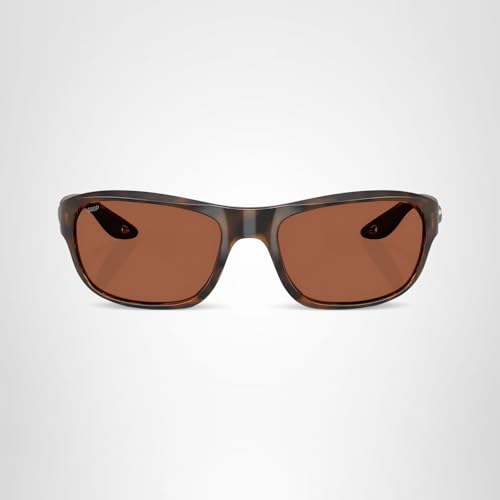 Costa Del Mar Clipperton Sunglasses, Tortoise/Copper Polarized 580P, 58 mm