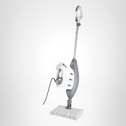 Shark Steam Mop Pro Lift-Away with Detachable Handheld Steam Cleaner for Whole Home Cleaning, Steams Hard Floors, Upholstery, Garments and Cars, 3 Modes with Steam Blaster Technology, S3973D