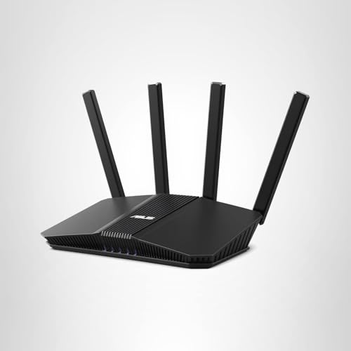 ASUS RT-BE58U WiFi 7 BE3600 AiMesh Extendable Router, 4K-QAM, MLO, AI Detection 2.5G Port, Four 1G Ports, Commercial-Grade Network Security, Parental Control, IoT Network, Kid’s Network, VPN Network