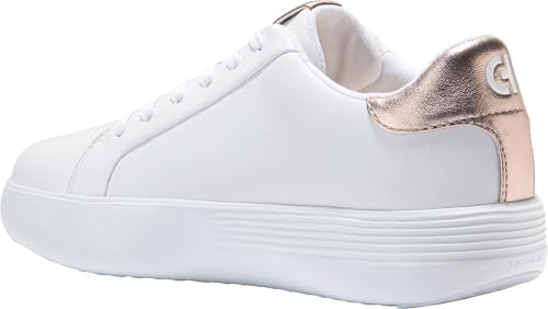 Cole Haan Women's Grand Crosscourt Joy Platform Sneakers, Optic White/Rose Gold, 8-C US
