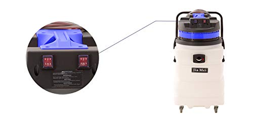 Farag Janitorial Industrial Vacuum Cleaner Wet/Dry - 2 Motors - Front Squeegee - 24 Gallon