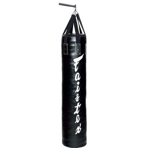 Fairtex HB6 6 Ft. Banana Bag Punching Bag for Muay Thai, Boxing, Kickboxing, MMA (HB6 Black Unfilled) - 14.17" W x 70.87" H