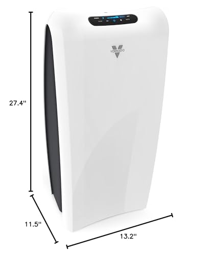 Vornado AC550 Air Purifier with True HEPA Filter, Captures Allergens, Smoke, Odors, Pollen, Dust, Pet Dander