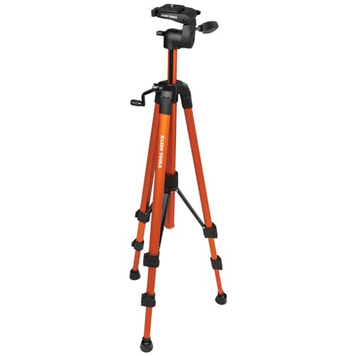 Klein Tools 80184 Laser Level 360-Degree Self-Leveling with Tripod Stand, Green Laser Level, Class 2 Laser, ≤1mW Each Beam, and Compact Tripod Kit with Mount, 2-Piece
