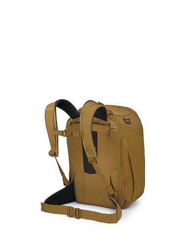 Osprey Sojourn Porter 30L Travel Backpack - Carry-On Compliant Luggage with StraightJacket Compression and Padded Laptop Sleeve - Durable Pack for International or Urban Travel, Brindle Brown