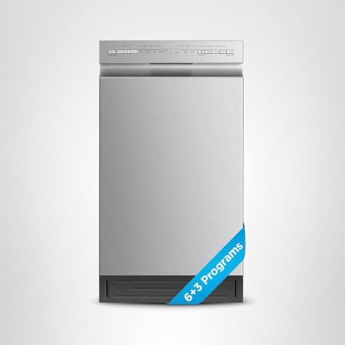 Midea MDF18A1AST Built-in Dishwasher with 8 Place Settings, 6 Washing Programs, Stainless Steel Tub, Heated Dry, Energy Star
