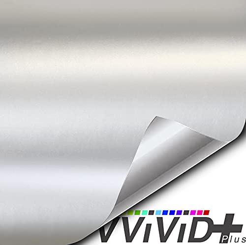 VViViD+ Matte Metallic Suzuka Grey Premium Vinyl Wrap Film Roll (100ft x 5ft)