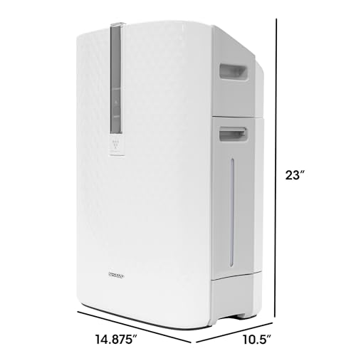 SHARP Air Purifier with Humidifier Combo – Covers up to 1,230 sqft in one hour, True HEPA Filter Air Purifier for Medium Rooms, Home Nursery, Dust, Smoke, Pollen - KC850U