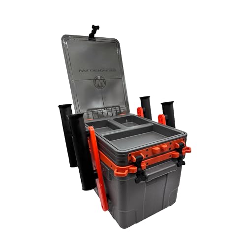 Wilderness Systems Kayak Crate - 4 Rod Holders - Kayak and Boat Tackle Storage - Fits Anglet Boats