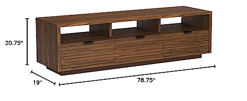 Sauder Harvey Park TV Credenza, Accommodates up to 70-Inch TV, Large Credenza - Grand Walnut Finish