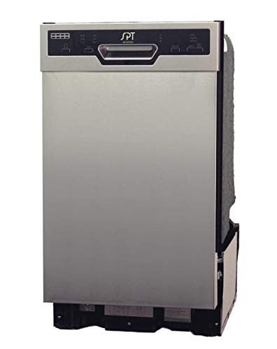 SPT SD-9254SSA 18″ Wide Built-In Stainless Steel Dishwasher w/Heated Drying, ENERGY STAR, 6 Wash Programs, 8 Place Settings and Stainless Steel Tub