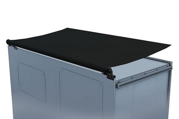 Solera 5000 Series Black Slide Topper RV Slide-Out Awning 7' (6'7" Fabric) 13.5 oz Vinyl Leak-Proof, 48" Extension, Roof, Sidewall Protection, Travel Trailer, 5th Wheel, Motorhome - V000168105