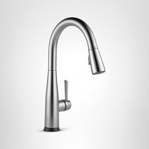Delta Faucet Essa Touchless Kitchen Faucet with Touch Technology, Brushed Nickel Kitchen Sink Faucet with Pull Down Sprayer, Arctic Stainless 9113TL-AR-DST