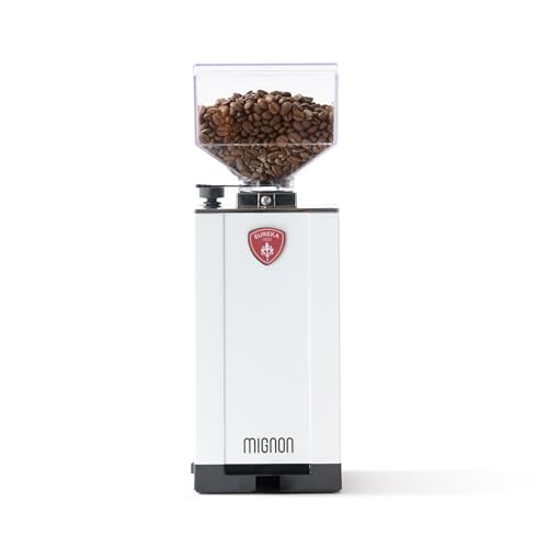 Eureka Mignon Specialita Espresso Grinder | Sound-Insulated | Stepless 55mm Burrs | Touchscreen | White