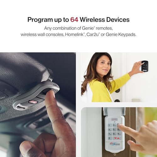 Genie 6172H-O Wall Mount Smart Garage Door Opener with Aladdin Connect, Wall Mounted Compact Space Saving Opener