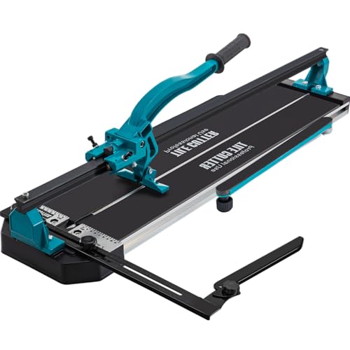 Mophorn 48 Inch Tile Cutter Single Rail Double Brackets Manual Tile Cutter 3/5 in Cap w/Precise Laser Manual Cutter Tools for Precision Cutting (48 Inch)