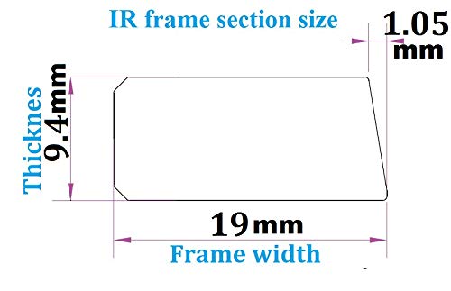 DeYoWo 24 Inch Interactive 10 Points Infrared IR Touch Screen Overlay Frame Free Driver