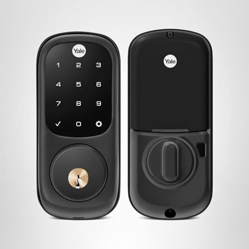 Yale Assure Lock with Z-Wave, Black Suede Smart Touchscreen Deadbolt Works with Ring Alarm, Samsung SmartThings, Wink (Hub Required, Sold Separately), YRD226-ZW2-BSP