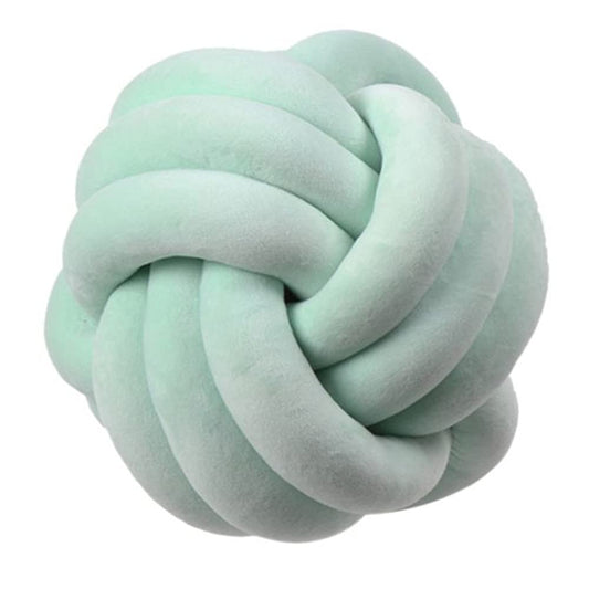 PUXU Knot Pillow Ball Round Cushion Pillows, Children Room Decoration Plush Toys Calming Stress Relief Toy (Mint,8.5in/22cm)