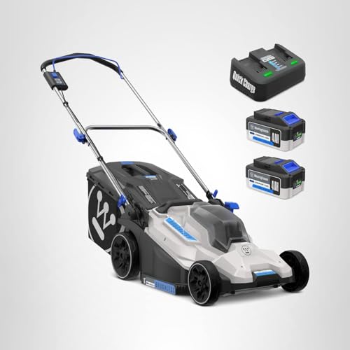 Westinghouse 40V 18 Inch Brushless Cordless (Push) Lawn Mower, 6 Height Positions, 2 4.0Ah Batteries and Charger Included