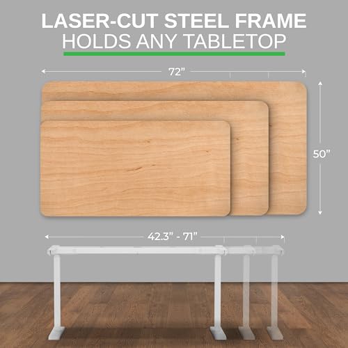 Rise Up Standing Desk Legs, Adjustable Standing Desk Frame Dual Motor w/Memory, Electric Frame Base Height Desktop Table, Sit Stand Electric Table Legs
