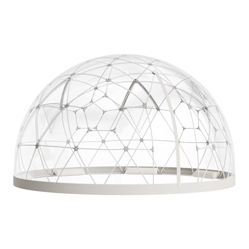 VEVOR Garden Dome Tent, 12 x 7.2 ft Clear Bubble Tent House for 4-7 Person, Waterproof PVC Geodesic Dome Greenhouse with Ventilated Window, Outdoor Igloo Tents for Patio Backyard Party Camping
