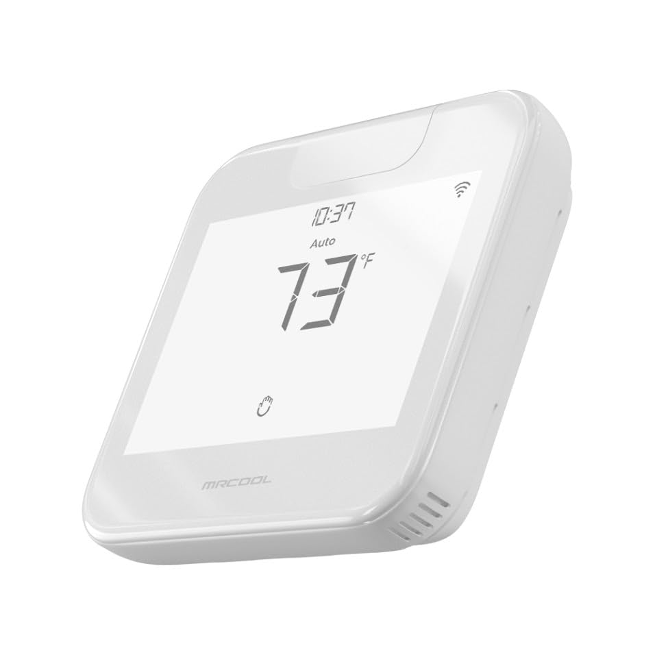 MrCool Smart Programmable Thermostat MST04 4 Heat / 2 Cool Touchscreen, Alexa & Google Assistant Compatible, Modern Design
