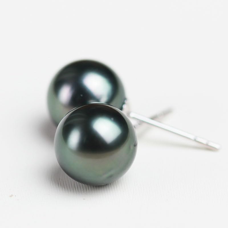 Gifts for Wife Women - Tahitian-Black-Pearls-Earrings for Wedding Anniversary Gfits Jewelry, Birthday Gift for Women, Christmas, Mother's Day & Valentine's Day Gifts for Her