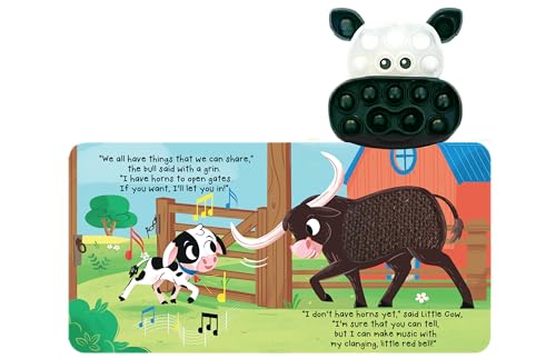 Fidgimals Little Cow Animal Farm Baby Book | Educational Children's Books, Sensory Board Book with Pop It Fidget Toys, Perfect Sensory Toys for ... Books with Sensory Fidget Popper Animals)