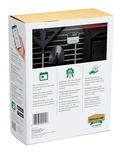 Rain Bird TRU8IW Timer and Smart WiFi Module Bundle, Program-Based Indoor Irrigation Sprinkler Controller/Timer, 8-Zone/Station