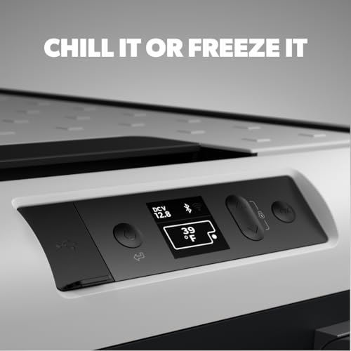 Dometic CFX3 35 Portable Refrigerator and Freezer - 36L - Powered by AC/DC or Solar Portable Refrigerator, Smokey Gray